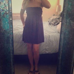 Xhileration Strapless Beach Coverup Small